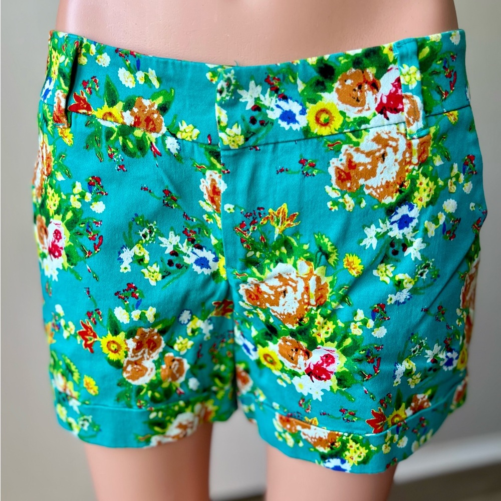 Dear John Floral Teal Shorts